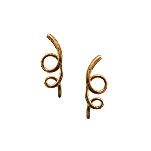 Brinco Médio Voltas Dourado BM2054