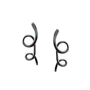 Brinco Médio Voltas Prata BM2055