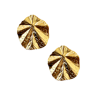 Brinco Grande Redondo Martelado Orgânico BG2122