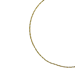 Colar de Aço Torcido Prata com Dourado