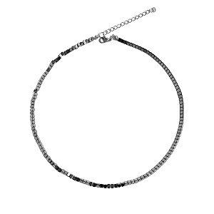 Colar de Hematita Prata Triângulos CL799