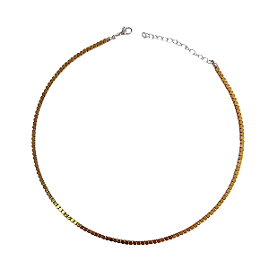 Colar de Hematita Dourada Quadradas CL800