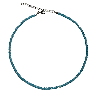 Choker de Cristais Azul Claro Opal Brilhante CL828