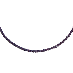 Choker Gargantilha de Cristais Roxo Opal