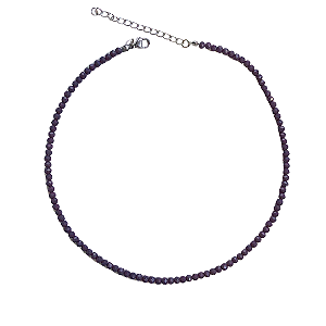 Choker de Cristais Roxo Opal CL829