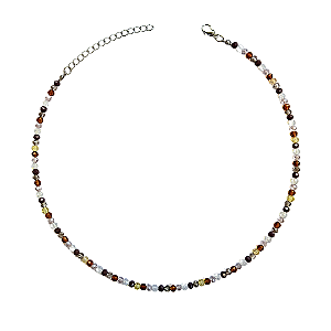 Choker de Cristais roxo, white opal, lilás,caramelo, cinza e amarelo candy CL832