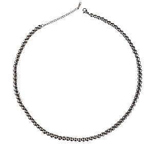 Colar Feminino Bolas de Aço prata CL838