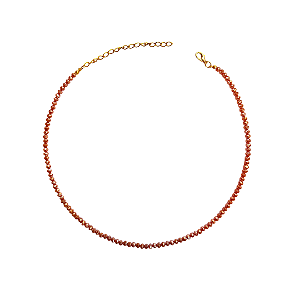 Choker de Cristais Rose Perolado CL884