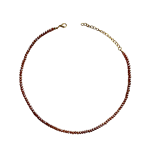 Choker de Cristais Rose Perolado CL884
