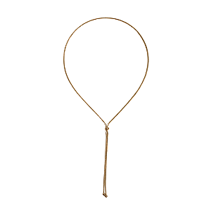 Colar Gravatinha Ajustável em Aço Dourado CL892