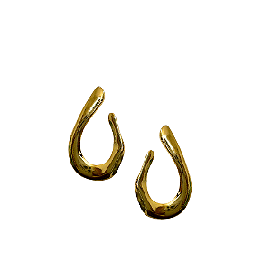 Brinco Médio Meia Argola de Aço Orgânico