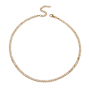 Choker Gargantilha de Cristais Champagne