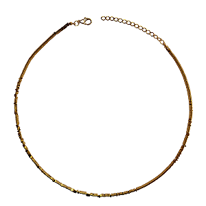 Choker Gargantilha de Hematita Triângulo