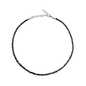 Choker Gargantilha de Cristais Hematite