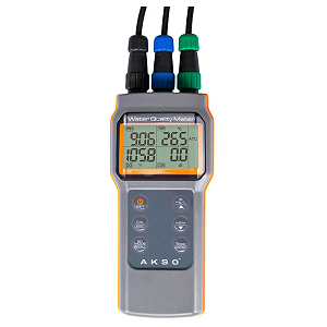 Medidor Multiparâmetro (pH/Condutividade/Oxigenio dissolvido/Temperatura) Ak88 Plus Akso