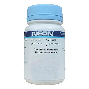 Cloreto De Estrôncio Hexahidratado (6H2O) PA 100g Neon