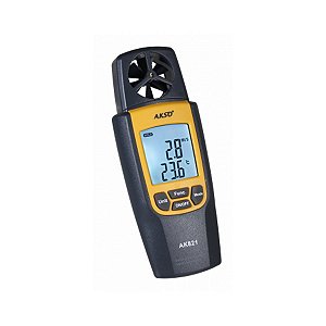 Termo Higro Anemômetro AK821 Digital Akso