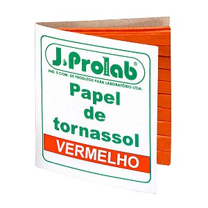 Papel Tornassol Vermelho Com 100 Tiras J. Prolab