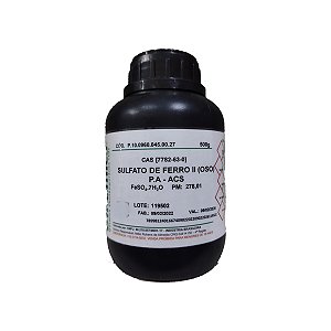 Sulfato De Ferro Ii 7h2o Pa Purissimo 500gr