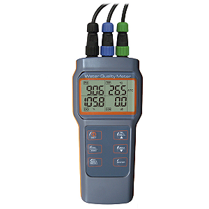 Medidor Multiparâmetro (pH/Condutividade/Oxigenio dissolvido/Temperatura) C/ Certificado Ak88