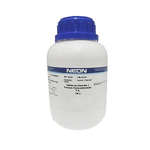 Sulfato de Alumínio e Potássio 12H2O P.A. 500g Neon