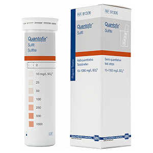 Tiras para Teste Sulfito 0-1000 mg/L Cx com 100 tiras Alemão Macherey-Nagel
