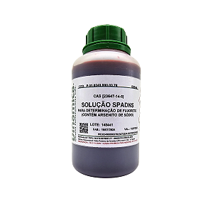 Spadns - Determinação De Fluoreto 500ml Dinâmica