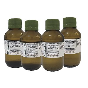 Kit De Soluções Para Padrão De Turbidez 10, 20, 200 e 800 Ntu 100ml Dinamica