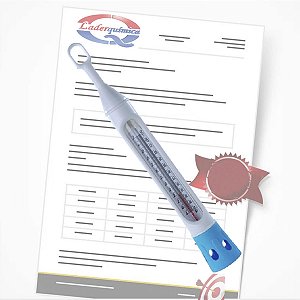 Termômetro Para Refrigeração -40+50:1°C - C/ Certificado Calibração 3 Pontos