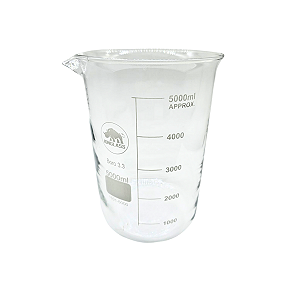 Becker Em Vidro 5000ml F. Baixa (Griffin) Graduado Ion