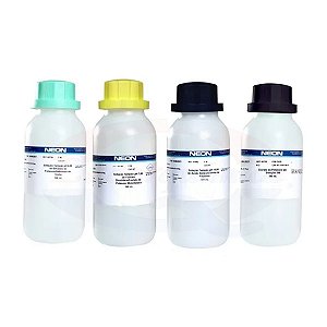 Kit Soluções Tampão Phmetro Ph 4, 7, 10 E Kcl 3m 500 Ml Neon