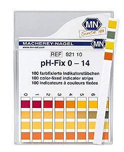 Papel Indicador De Ph 0 - 14 Cx C/ 100 Tiras (Made in Germany) Macherey-Nagel