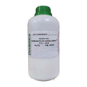 Carbonato De Sódio Anidro PA ACS 500g Dinâmica