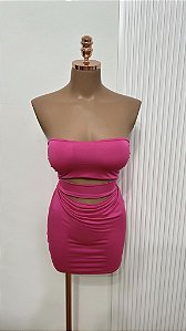 Vestido Pink Cut Out