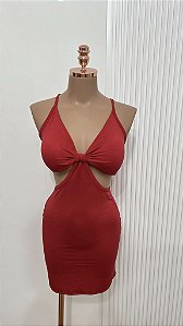 Vestido Vermelho Cut Out