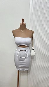 Vestido Branco Tomara que Caia