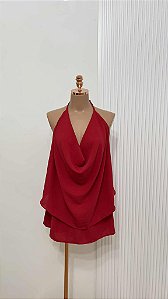 Conjunto Drapeado Vermelho