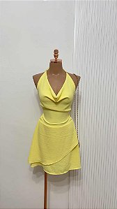 Macaquinho Amarelo Decote V