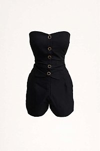 Conjunto Preto Tomara que Caia