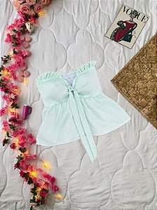 Blusa listra verde