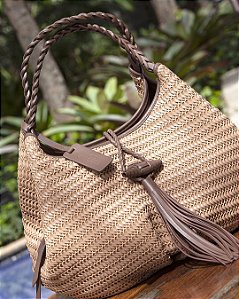 Bolsa Sacola Tresse Tela na Transversal