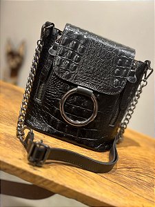 Bolsa Couro Croco