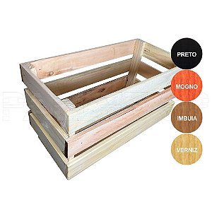 Caixote Feira Madeira Pallet 60x30x30 cm