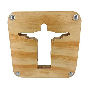 Luminaria LED em MDF Cristo Redentor