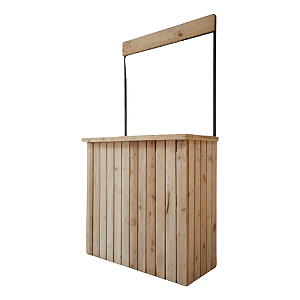 Barraca de Pallet 1,10m - Balcão Rústico Profissional