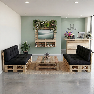 Kit Recepção Rústica