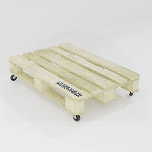 Mesa De Centro Pallet Com Rodízios