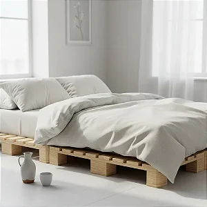 Cama de Viúvo pallet 200x120x15 Cm