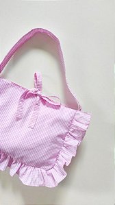 Bolsa Xadrez Ballet 🌸