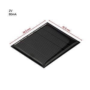 Mini Painel Solar 2V 80mA